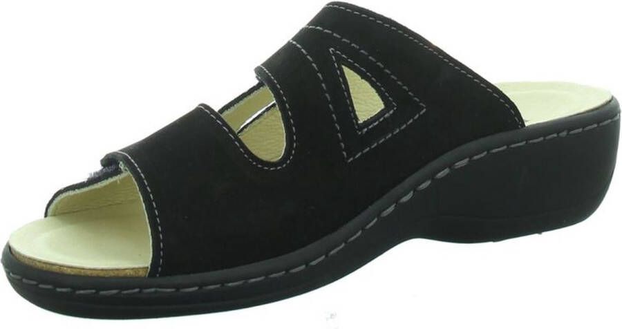 Longo 1006407 Dames Slippers Muiltjes Zwart