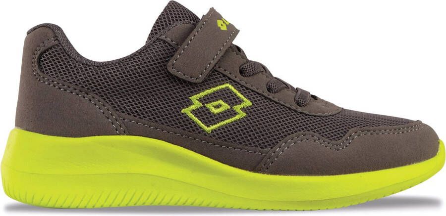 Lotto Schoenen CONNECT BC K Lage kindersneaker 2600002K Grijs Lime