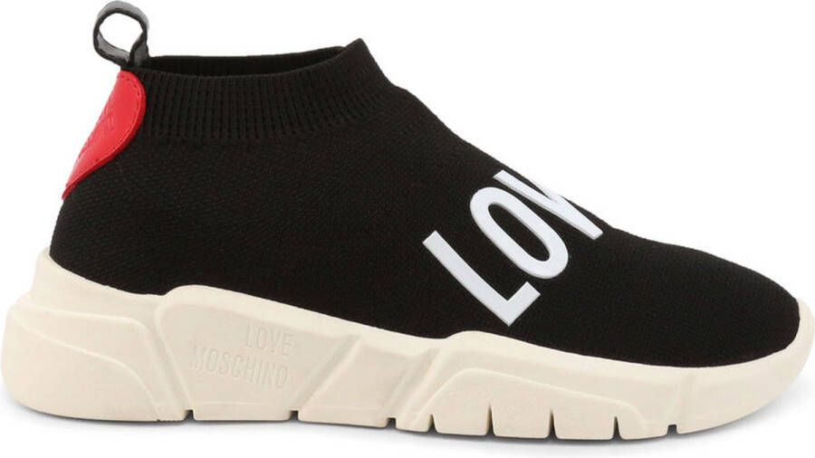 Love Moschino Herfst Winter Dames Sneakers met Synthetisch Materiaal en Rubberen Zool Black Dames