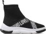 Love Moschino women shoes high top trainers sneakers Zwart Dames - Thumbnail 1