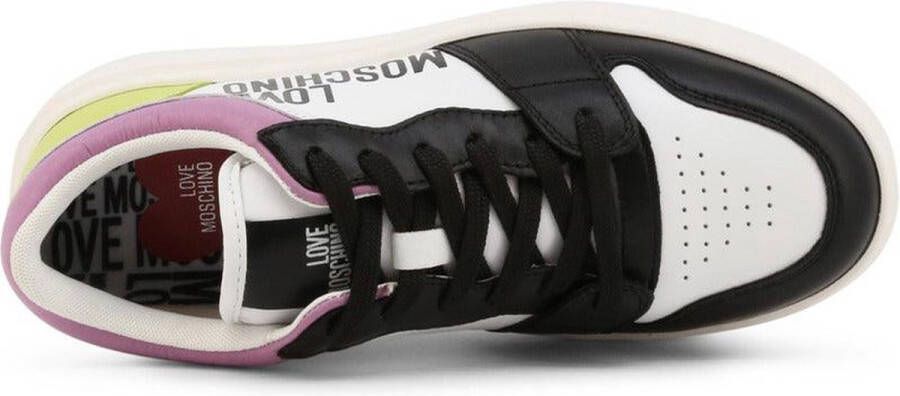 Love Moschino Synthetisch leren sneakers met 4 cm hak en 2 cm plateau White Dames