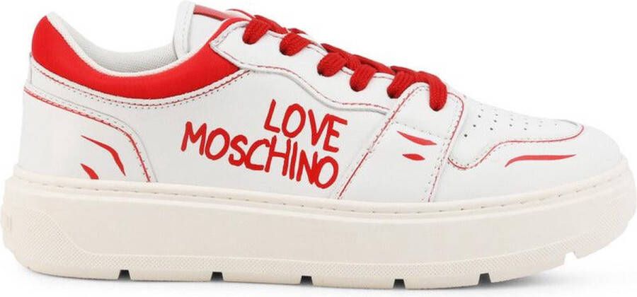 Love Moschino Leren Sneakers voor Dames Lente Zomer Collectie Black Dames