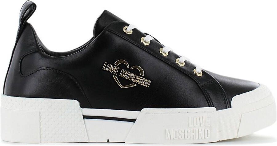 Love Moschino Sneakers Leather Dames Sneakers Schoenen Leer Zwart JA15625G0EIA0000 - Foto 1