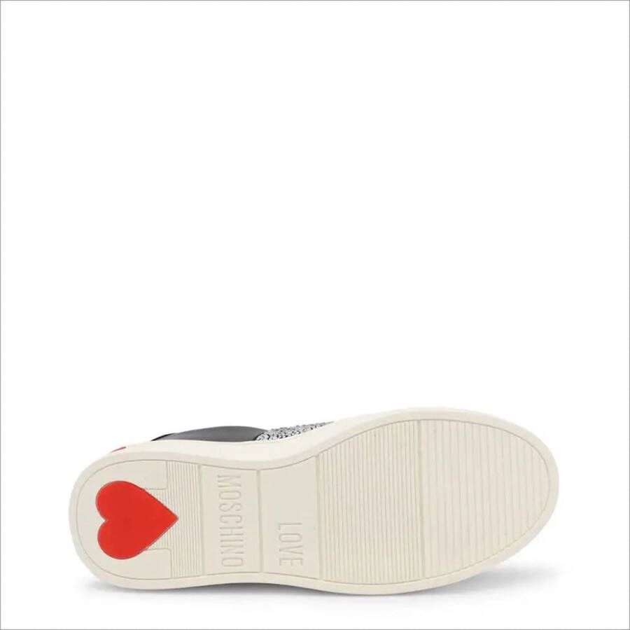 Love Moschino Sneakers Van Leer En Synthetisch Materiaal Met Rubberen Zool