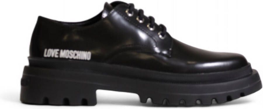 Love Moschino Platte Polyethyleen Damesschoenencollectie Black Dames