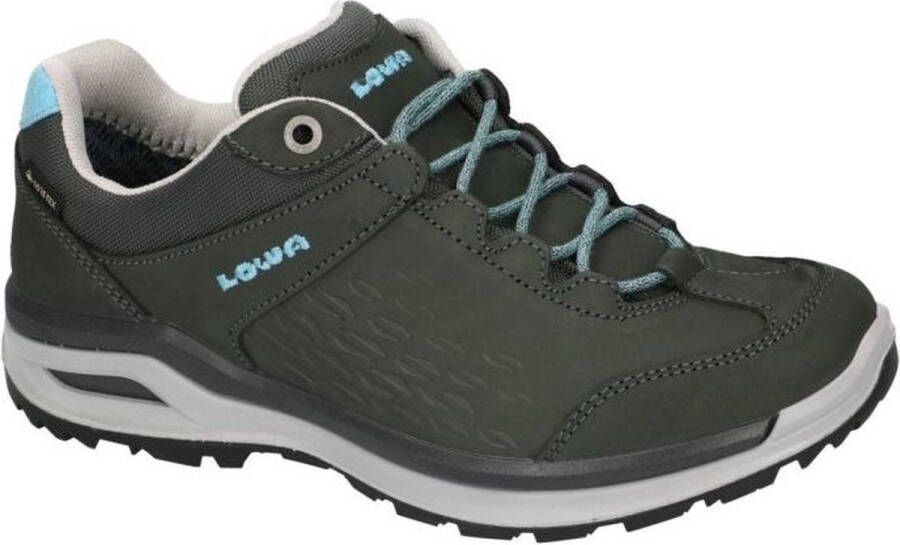 Lowa Locarno GTX Lo Wandelschoenen Dames Donkergrijs Turkoois