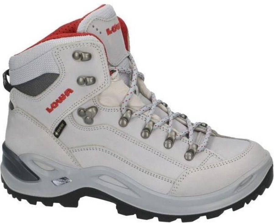 Lowa Renegade Mid GTX Wandelschoenen Dames Middengrijs Rood