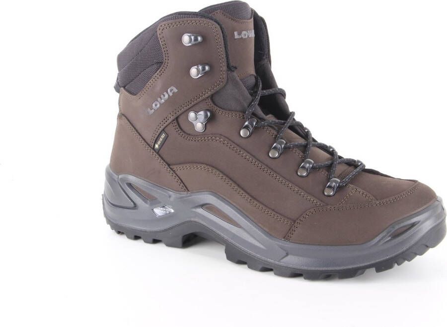 Lowa Renegade GTX Mid Wandelschoen Heren waterdichte mid wandelschoenen Dark-Brown Black