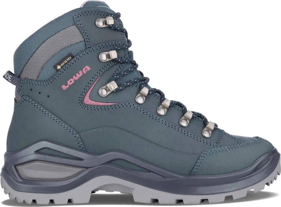 Lowa Renegade Evo GTX Wandelschoen Dames waterdichte mid wandelschoenen Steelblue Oldrose