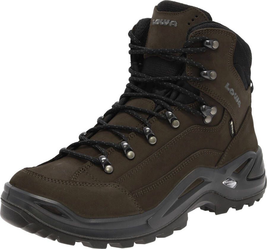 Lowa Renegade GTX Mid Wandelschoen waterdichte mid wandelschoenen Dark-Brown Black