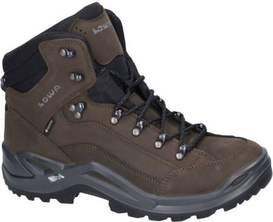 Lowa Renegade GTX Mid Wandelschoen waterdichte mid wandelschoenen Dark-Brown Black