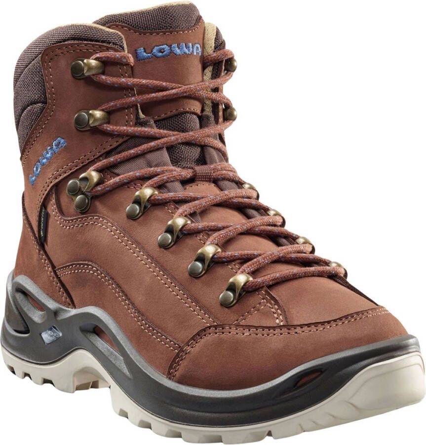 Lowa Women's Renegade GTX MID Wandelschoenen Regular mahogany blauw