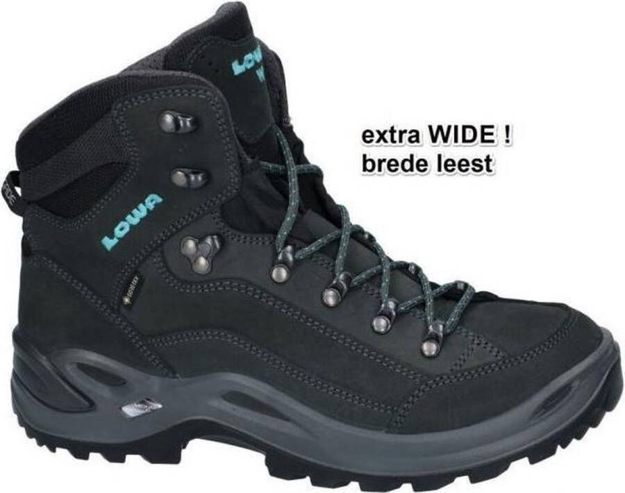 Lowa Hatland Renegade Mid GTX S Lady Asphalt turquoise Schoenen Wandelschoenen Halfhoge schoenen