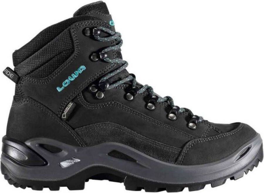 Lowa Renegade GTX Mid Ws Wandelschoenen Dames Asphalt Turquoise