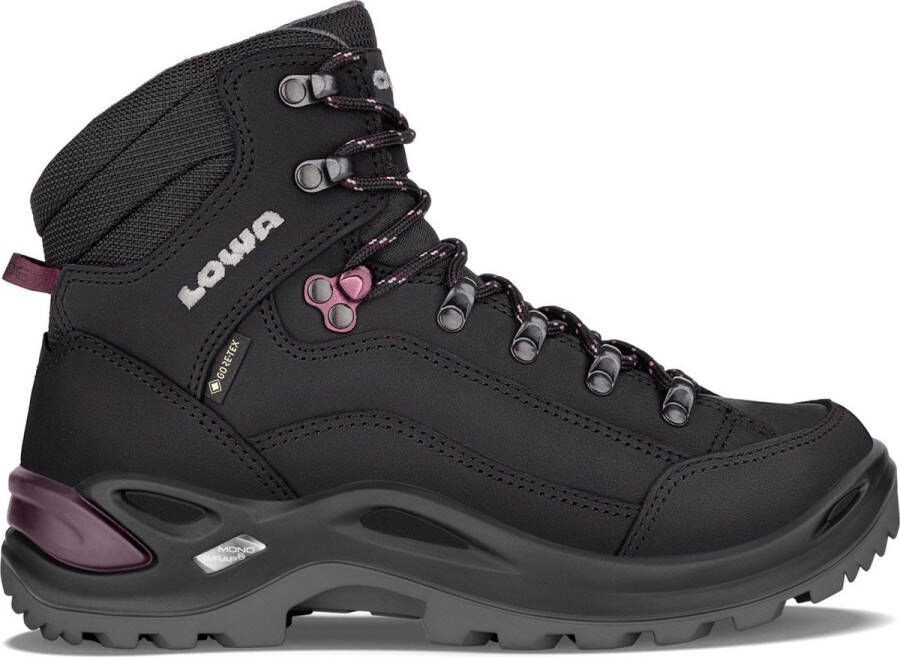 Lowa Renegade GTX Mid Wandelschoen Dames waterdichte mid wandelschoenen Black Prune