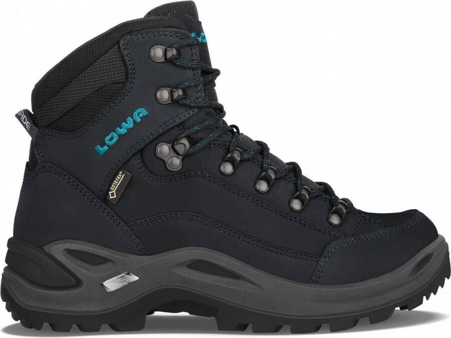 Lowa Hatland Renegade Mid GTX S Lady Asphalt turquoise Schoenen Wandelschoenen Halfhoge schoenen