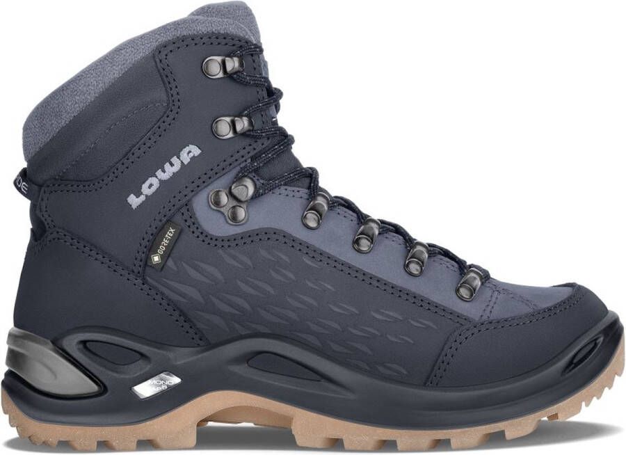 Lowa Renegade Warm Gtx Mid Dames Hoge Wandelschoen Navy-Iceblue