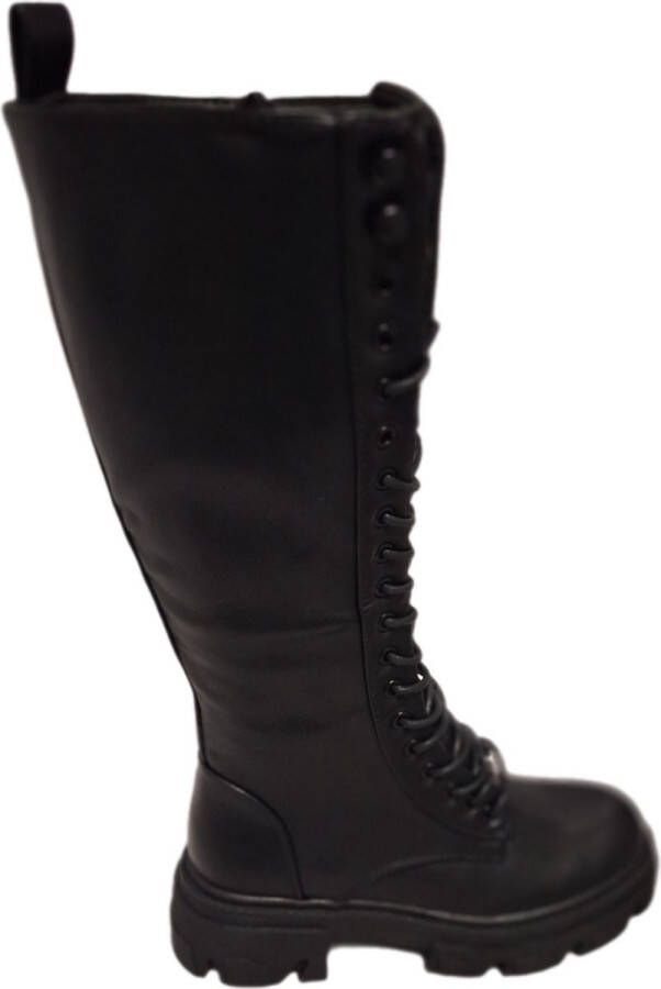 Lucky Shoes VETERBOOTS-IMITATIONLEER-BLACK