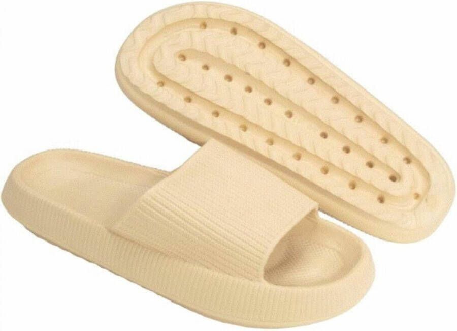 Lucovitaal Orthopedische Bad Slippers Beige 1 paar