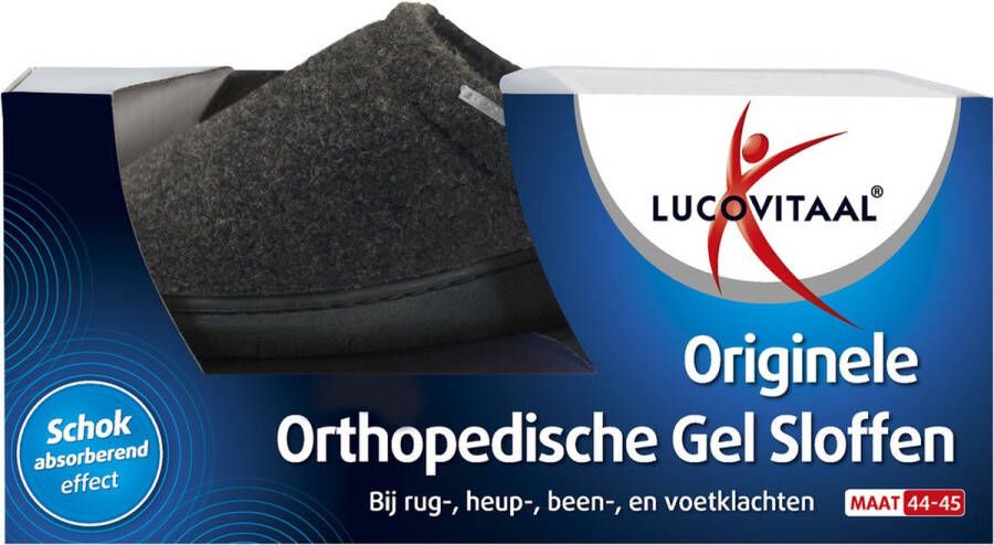 Lucovitaal Orthopedische Sloffen Zwart