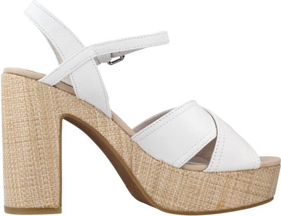 Lumberjack High Heel Sandals White Dames