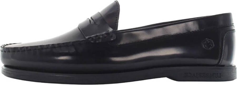 Lumberjack Klassieke Zwarte Leren Loafer Black Heren