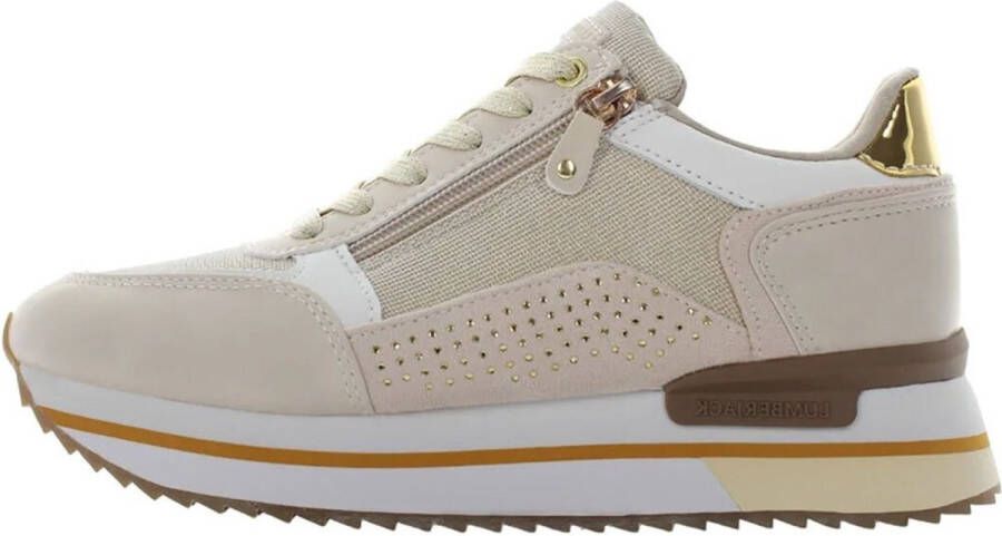 Lumberjack Cecilia Fonkelende Sneakers Beige Dames