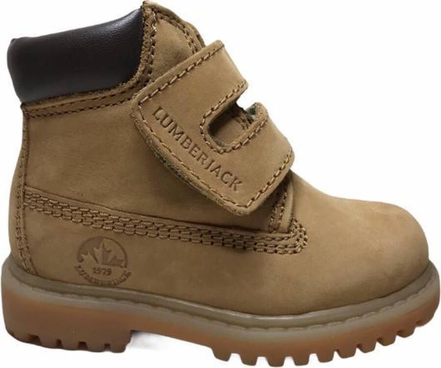 Lumberjack velcro timber bottine Little geel bruin