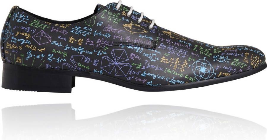 Lureaux Algebra Kleurrijke Schoenen Voor Heren Veterschoenen Met Print