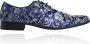 Lureaux Blue Sky Flower Kleurrijke Schoenen Voor Heren Veterschoenen Met Print - Thumbnail 1