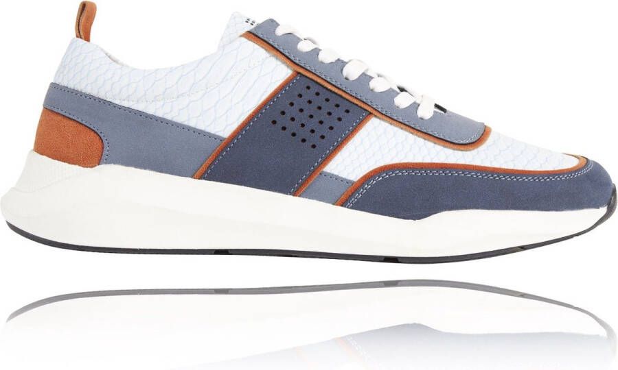 Lureaux LRX ONE Blue Kleurrijke Schoenen Voor Heren Veterschoenen Met Print