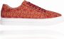 Lureaux Red Cork Flower Sneakers Handgemaakte Nette Schoenen Voor Heren - Thumbnail 1