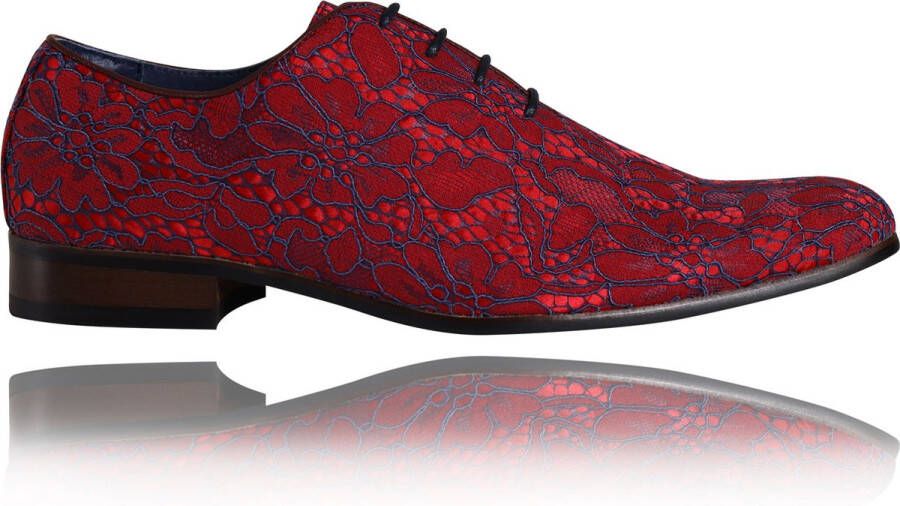 Lureaux Red Wonder Kleurrijke Schoenen Voor Heren Veterschoenen Met Print