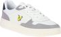 Lyle & Scott Witte Leren Sneakers White Heren - Thumbnail 1