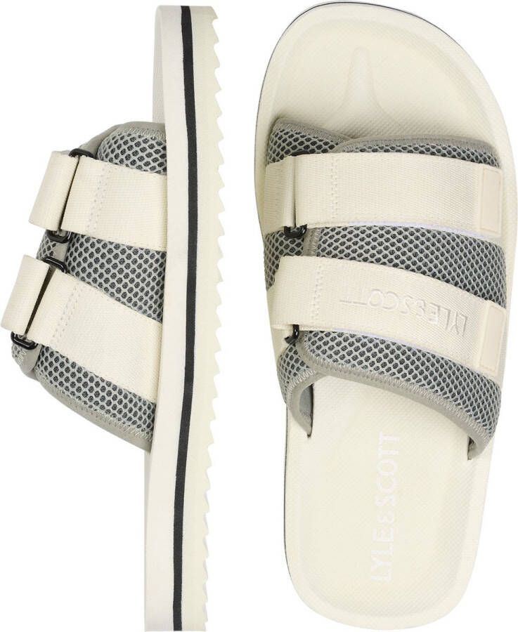 Lyle & Scott Flip-Flop Slide Male White 40 Slippers