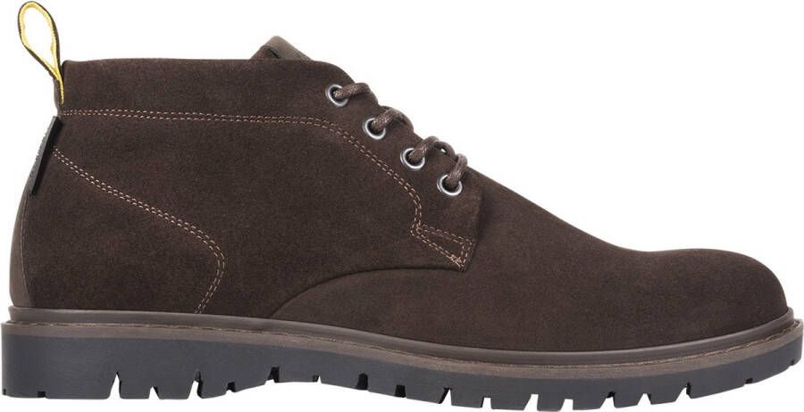 Lyle & Scott Lace-Up Male Dark Brown Veterschoenen