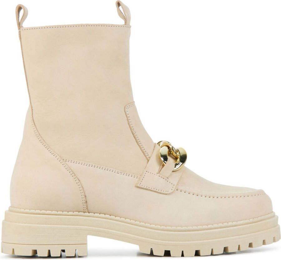 Mace Vrouwen Nubuck Enkellaarsjes Laarzen Damesschoenen P7278ASS Beige