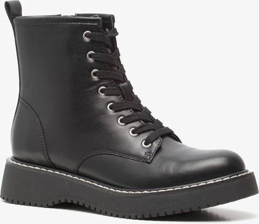 Steve Madden Trendy Veterschoenen voor Dames Zwart Dames