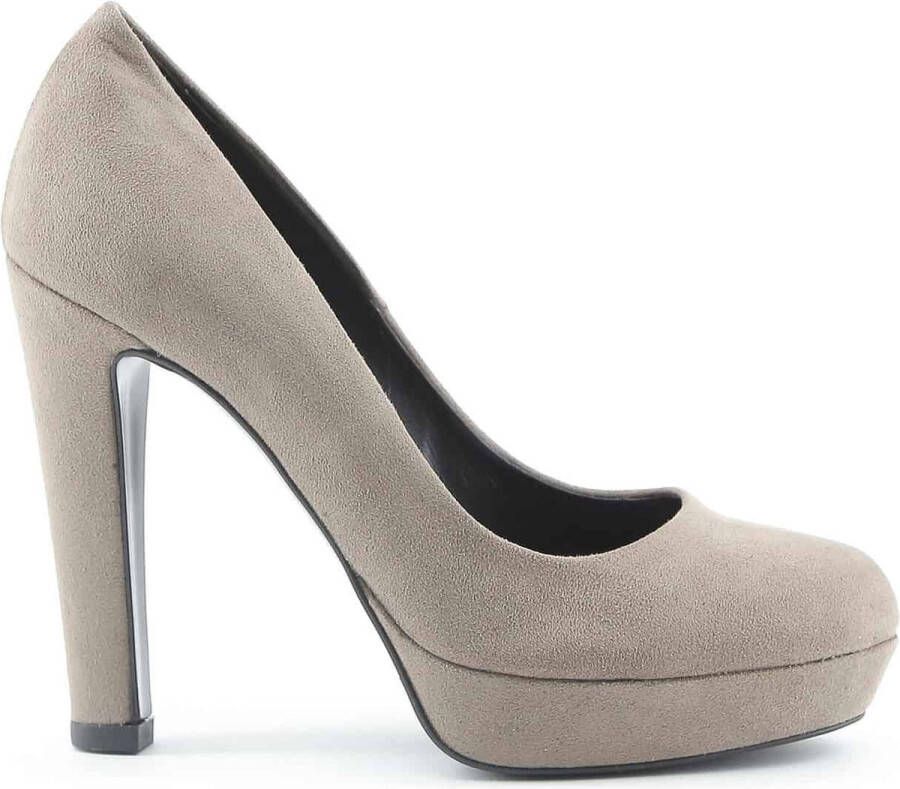 Made in Italia Stijlvolle leren pumps met hoge hak Brown