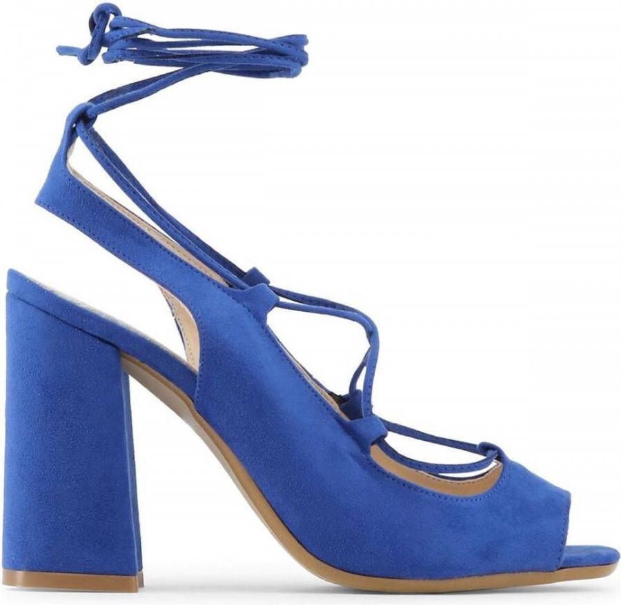 Made in Italia Zwarte sandalen met hoge hak en verstelbare enkelband Blue Dames