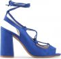 Made in Italia Zwarte sandalen met hoge hak en verstelbare enkelband Blue Dames - Thumbnail 9