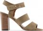 Made in Italia Verstelbare Leren Sandalen met 10cm Hak Brown Dames - Thumbnail 6