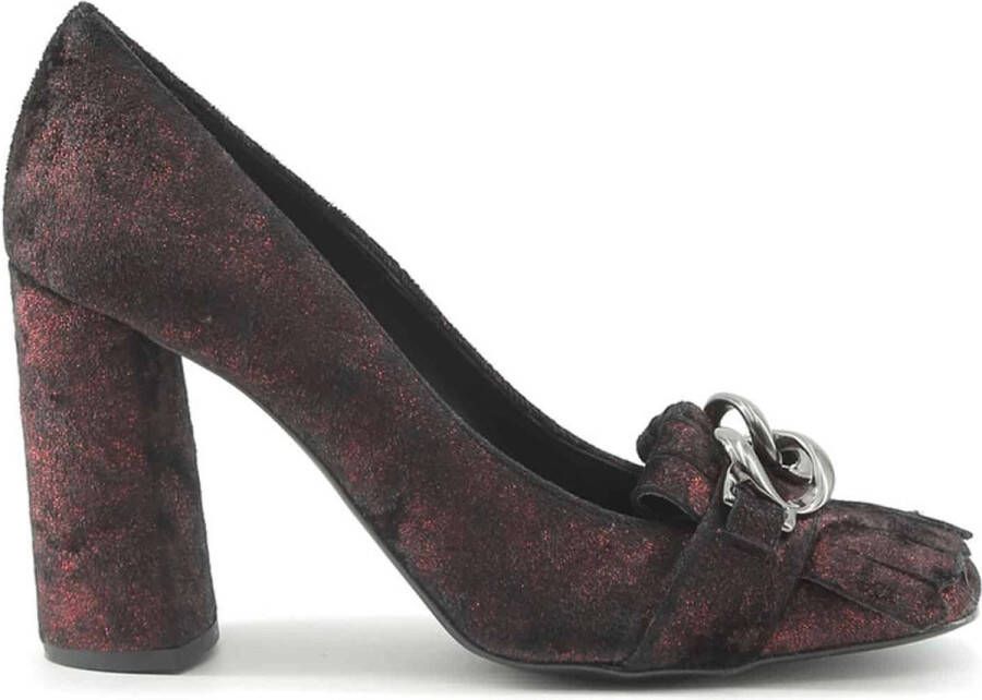 Made in Italia Schoenen Hoge hakken ENRICA-ROSSO Dames donkerrood zwart