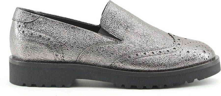 Made in Italia Italiaanse Openwork Schoenen Herfst Winter Collectie Gray Dames