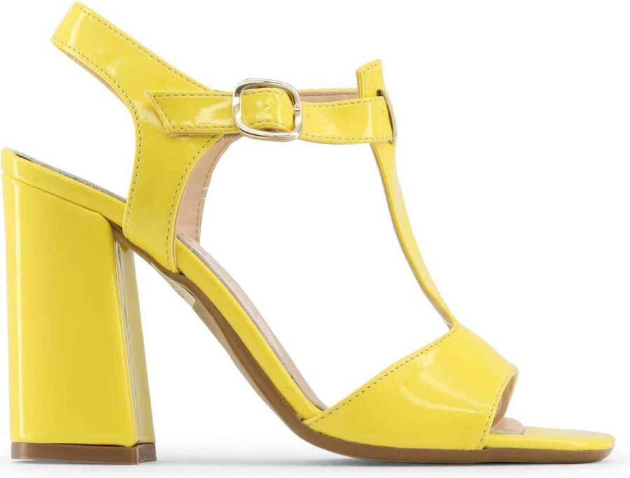 Made in Italia Dames Verstelbare Enkelband Sandalen Yellow Dames