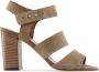 Made in Italia Verstelbare Leren Sandalen met 10cm Hak Brown Dames - Thumbnail 5