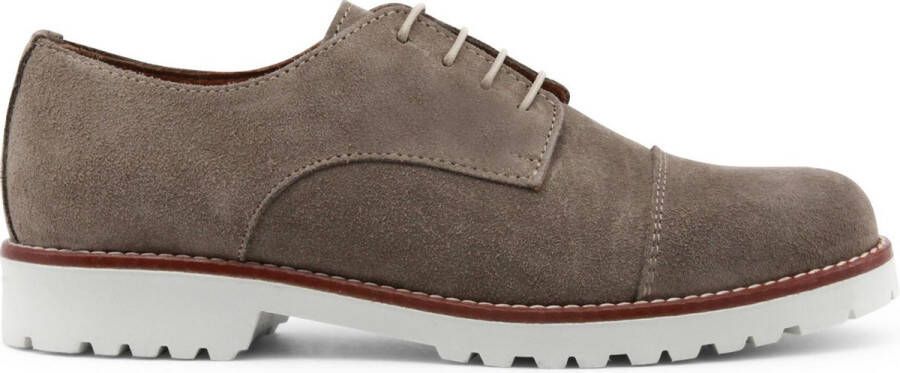 Made in Italia Luxe Suède Ronde Neus Veterschoenen Brown Dames