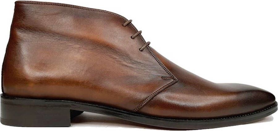 Maglieriapelle Ferro Shoes Chukka Boot NEAL Cognac Echt leder Handgemaakt