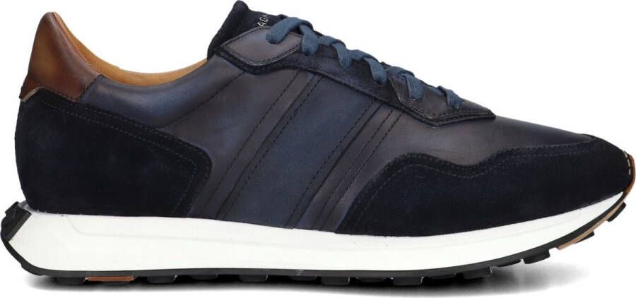 MAGNANNI Lage Sneakers Heren 25620 Maat: 42 5 Materiaal: Leer Kleur: Blauw