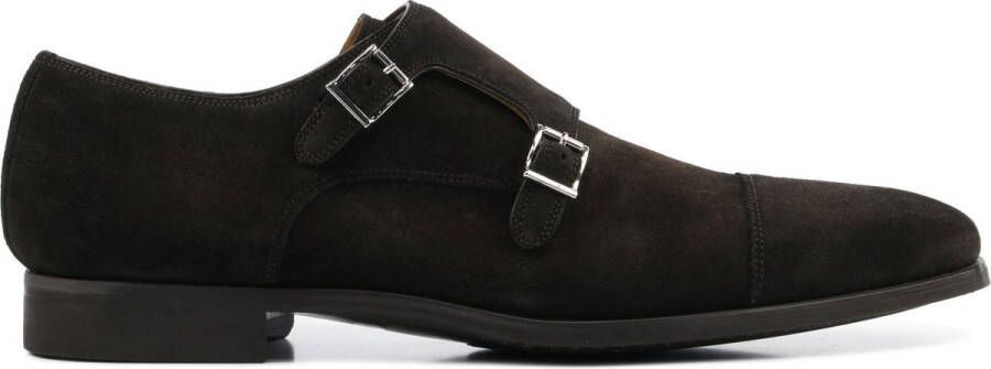 Magnanni Instappers Heren Gespschoenen Herenschoenen Suède 16016 Bruin combi